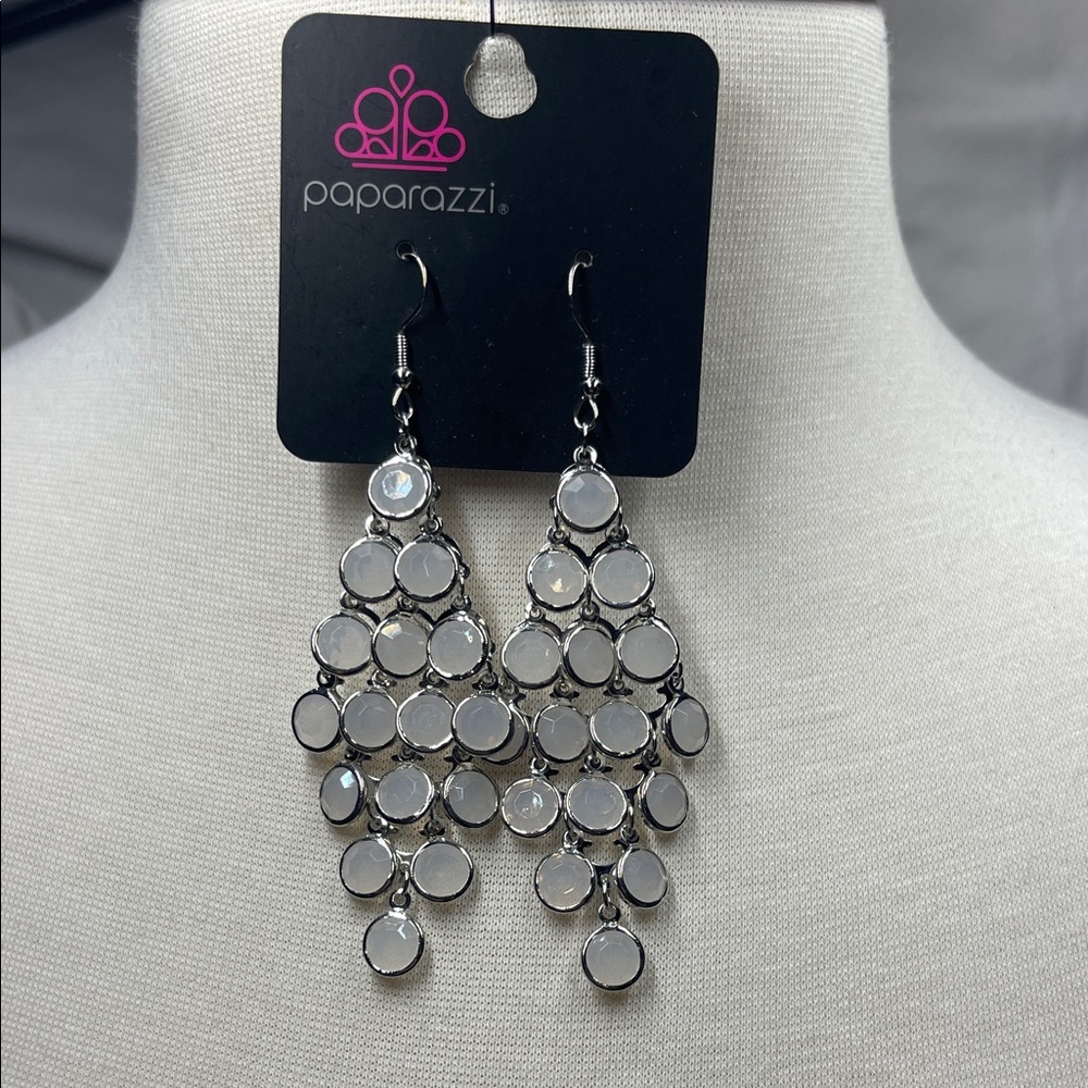 Paparazzi Silver Chandelier Earrings Lightweight